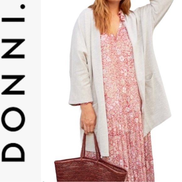 Anthropologie Donni Ribbed Lightweight Cardigan One size - Picture 2 of 9